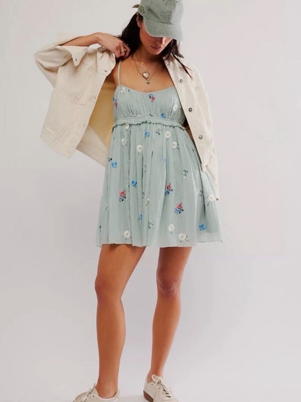 Free people Alana Babydoll Dress size M